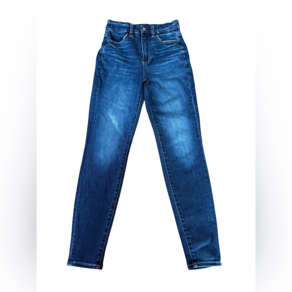 American Eagle, Curvy Super Hi-Rise Jegging, Size 00, Dark Blue - Picture 4 of 14